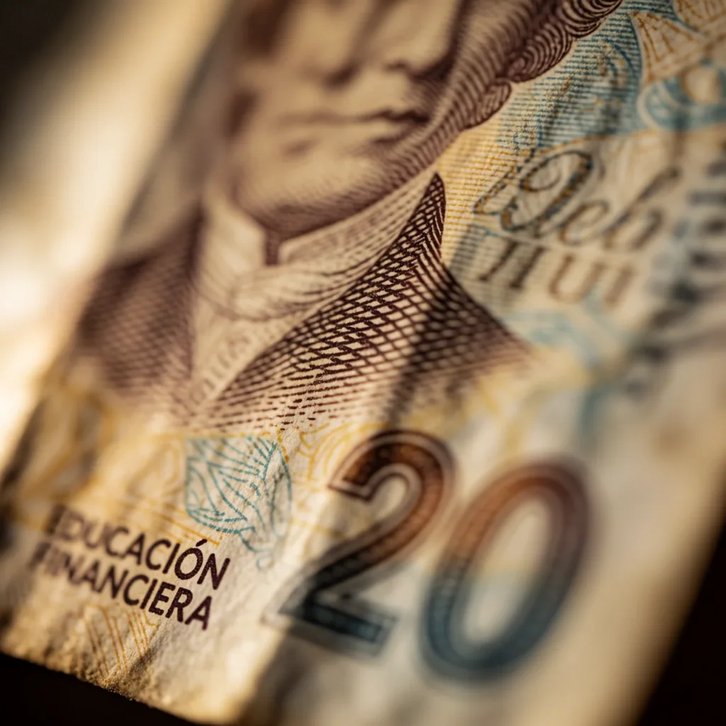 Detalle de grabado financiero